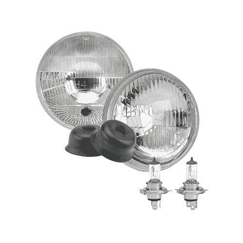 Narva 72050 Halogen Headlamp – H4 Conversion Kit (Raised Glass) – 5 3/4′ High/Low Beam Free Form