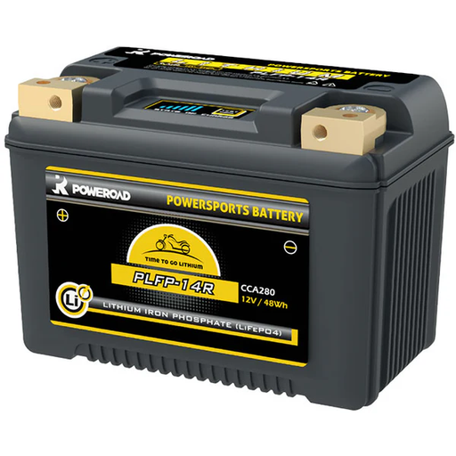 Poweroad CPLFP-14R 12V Lithium Motorbike Battery 280CCA (Replaces YTZ12S, YTX14-BS) - Superstart Batteries