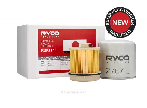 RSK111 Ryco Service Kit ISUZU 4HK1 Engine. N Series (NPR75/NPS75/NQR75)