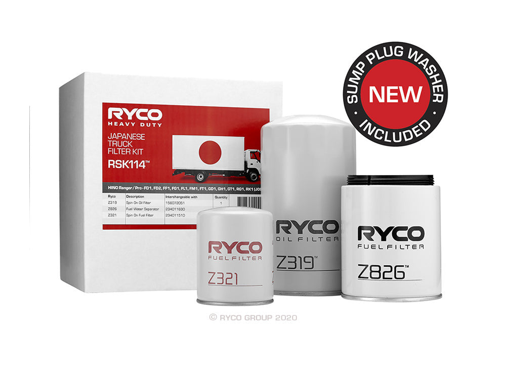 RSK114 Ryco Service Kit HINO Ranger / Pro – FD1, FD2, FF1, FG1, FL1, F ...
