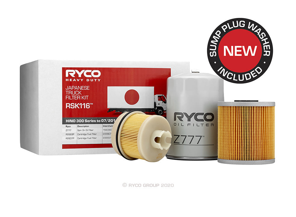 RSK116 Ryco Service Kit HINO 300 Series to 07/2011 (N04C) — Superstart ...