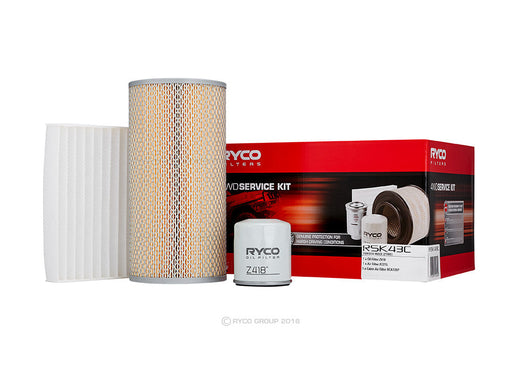 Ryco RSK43C Filter Service Kit for Toyota Hiace 2TRFE - Superstart Batteries