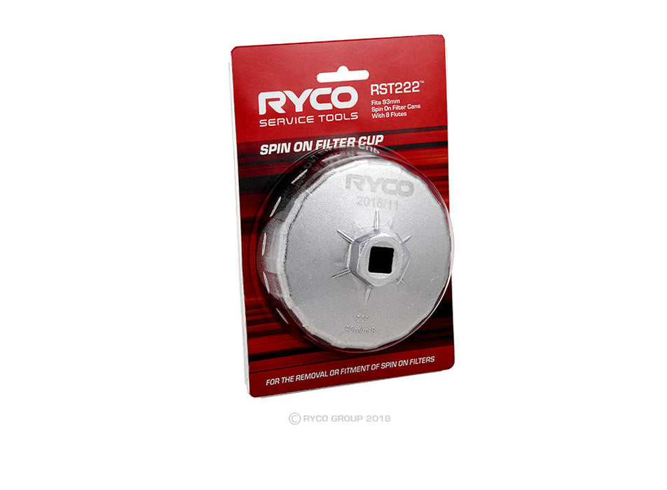 Ryco Spin On Filter Removal Cup Wrench RST222
