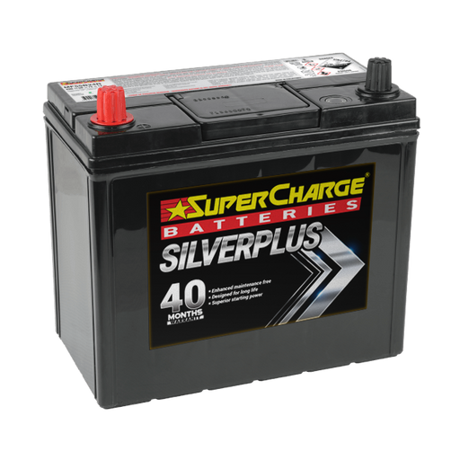 SuperCharge NS60 Battery, 12V 480 CCA, 40-Month Warranty, Small Post (Right Hand) - Superstart Batteries