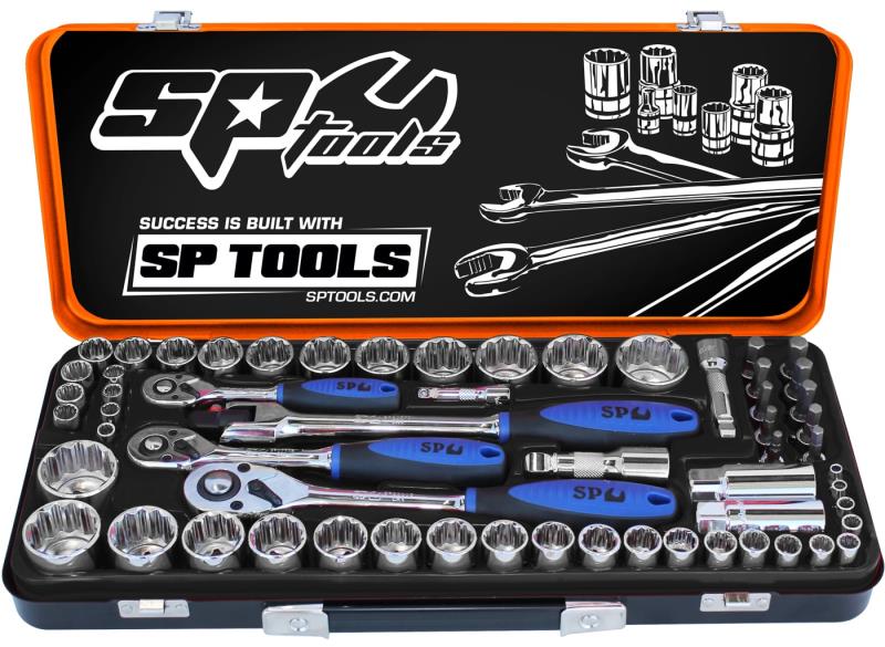 SP Tools SP20280 1/4"DR, 3/8"DR & 1/2"DR SOCKET SET - 12PT METRIC/SAE - 59PC  Superstart Batteries.