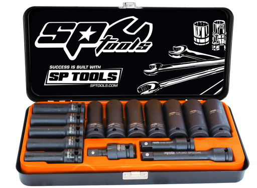 SP Tools SP20320 Imp.socket Set 1/2 Drive 15 Piece Long Series – Metric  Superstart Batteries.