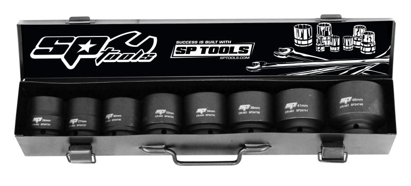 SP Tools SP20410 SP Tools S/SET IMPACT 3/4 DRIVE 8 PCE METRIC  Superstart Batteries.