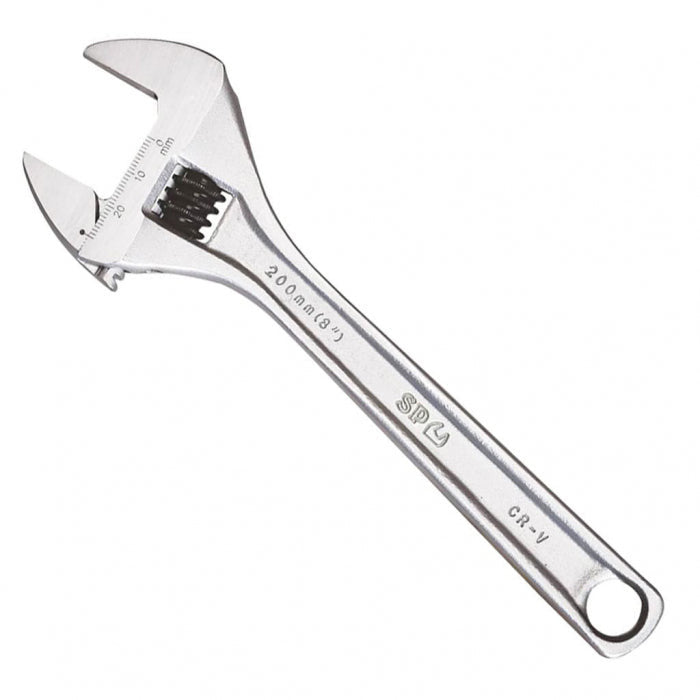 SP Tools 375mm Adjustable Wrench – Wide Jaw Premium – Chrome SP18077