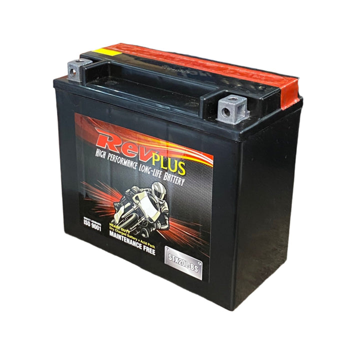 Revplus AGM Motorbike Battery 12V 18Ah 250CCA (STX20L-BS) - Superstart Batteries