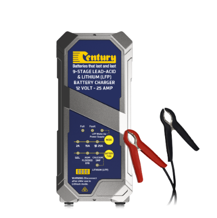 Century CC1225-XLi Lithium Battery Charger - 12V 25A - Superstart Batteries