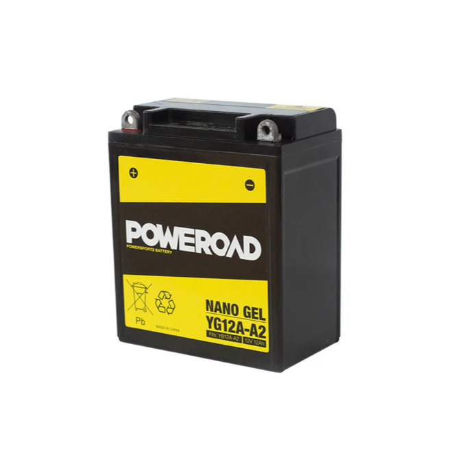 Poweroad Nano Gel Motorbike Battery 12V 12Ah - YG12A-A2 - Superstart Batteries