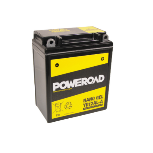 Poweroad Nano Gel Motorbike Battery 12V 12Ah - YG12AL-A - Superstart Batteries