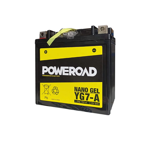 Poweroad Nano Gel Motorbike Battery 12V 8Ah - YG7-A - Superstart Batteries