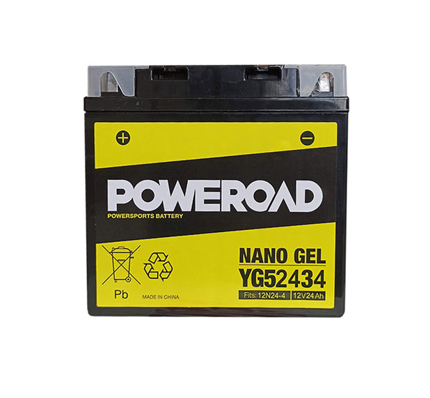 Poweroad Nano Gel Motorbike Battery 12V 24Ah - YG52434 - Superstart Batteries
