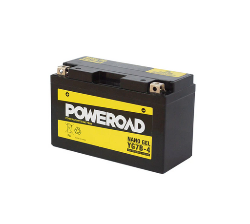 Poweroad Nano Gel Motorbike Battery 12V 6Ah - YG7B-4 - Superstart Batteries