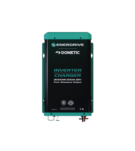 Enerdrive 12V 3000W 100A Pure-Sine Inverter + Charger - Superstart Batteries