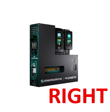 Enerdrive Adventurer Power System RIGHT 40AC, 40DC, 2000X inc. Simarine - Superstart Batteries