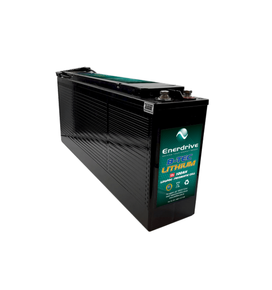 Enerdrive B-TEC LiFePO4 Slim Leisure Battery - 12V 100Ah - Superstart Batteries