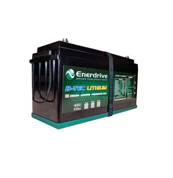 Enerdrive B-TEC Gen2 LiFePO4 Leisure Battery - 12V 200Ah - Superstart Batteries
