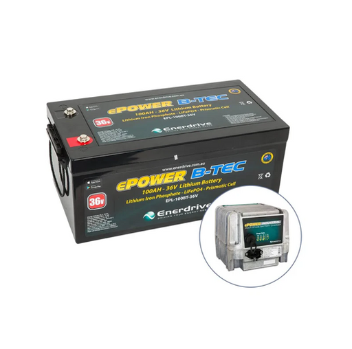 Enerdrive LiFePO4 36V 100Ah Battery + 36V 20A charger Bundle - Superstart Batteries