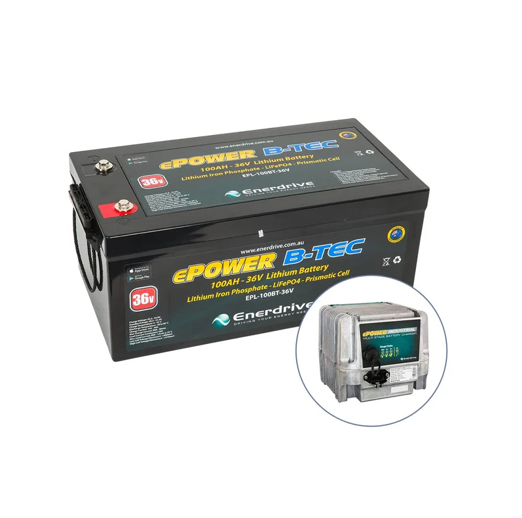 Enerdrive LiFePO4 36V 100Ah Battery + 36V 20A charger Bundle - Superstart Batteries