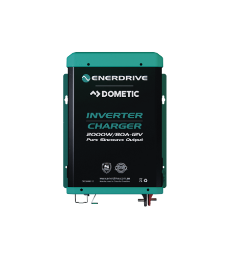 Enerdrive 12V 2000W 80A Pure-Sine Inverter + Charger - Superstart Batteries
