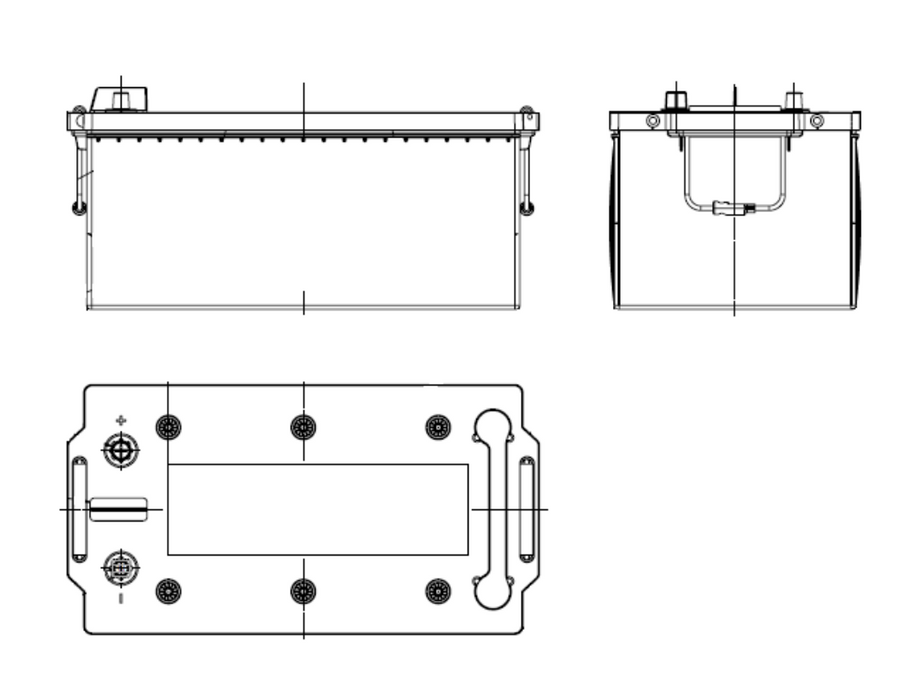 Delkor DINC-N210AGM N200L AGM Commercial Battery - 210Ah 1200CCA - Superstart Batteries