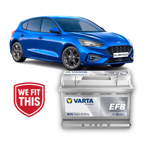 Ford Focus EcoBoost Stop-Start 70Ah Battery (2019-onwards)