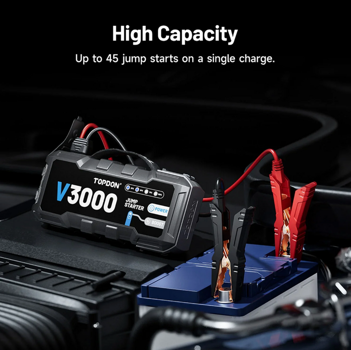TOPDON V3000 Jump Starter Power Bank - 3000A - Superstart Batteries