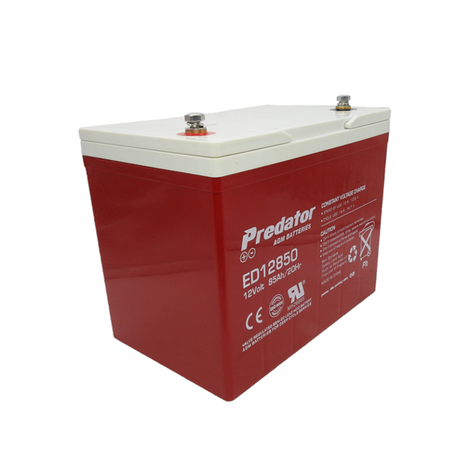 Predator ED12850 Deep Cycle AGM Battery - 12V 85Ah - Superstart Batteries