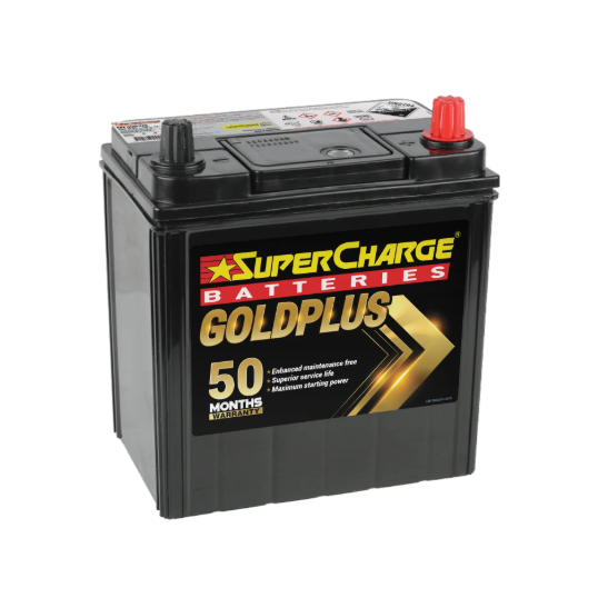 SuperCharge MF40B20L (NS40L) Heavy-Duty Car Battery - 12V 400CCA - Superstart Batteries