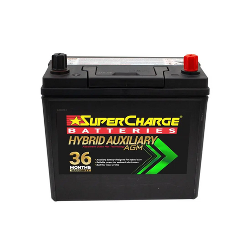 Supercharge B24L-AGM Hybrid Auxiliary Battery - 45Ah 370CCA - Superstart Batteries