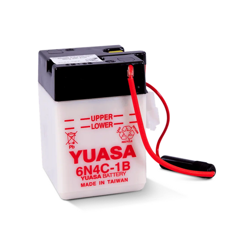 Yuasa 6N4C-1B Conventional Motorcycle Battery - 6V 4Ah - Superstart Batteries