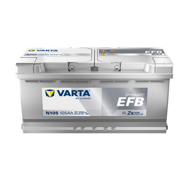 Varta N105 LN6 Dynamic EFB Battery - 950CCA 105Ah