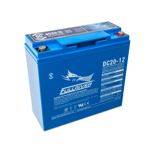 Fullriver DC20-12 AGM Deep Cycle Battery – 12V 20Ah