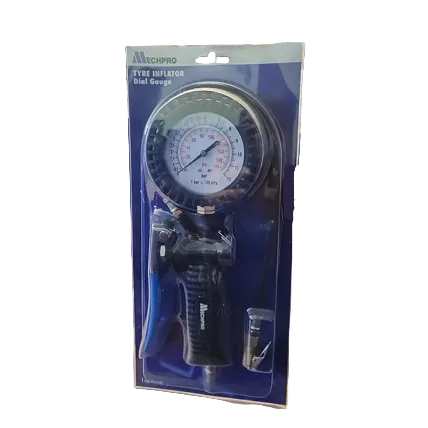 Mechpro Blue Dial Gauge Tyre Inflator MPBDCG | 0-12 Bar Range - Superstart Batteries