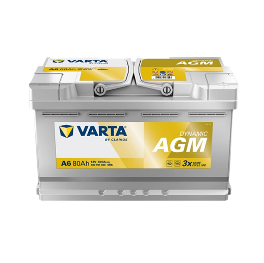 Varta F21 A6 LN4 Silver Dynamic AGM Battery - 800CCA 80Ah