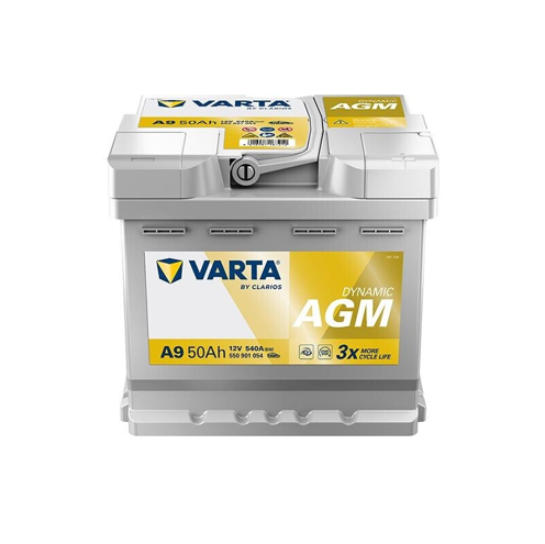 Varta A9 LN1 Dynamic AGM Battery - 540CCA 50Ah - Superstart Batteries