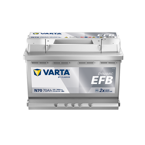 Varta N70 LN3 Start-Stop EFB Battery - 760CCA 70Ah - Superstart Batteries