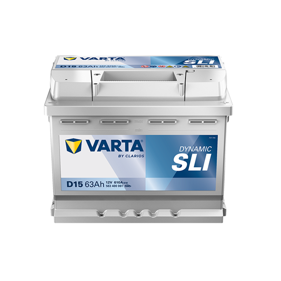 Varta D15 Silver Dynamic Battery - 610CCA 63Ah - Superstart Batteries
