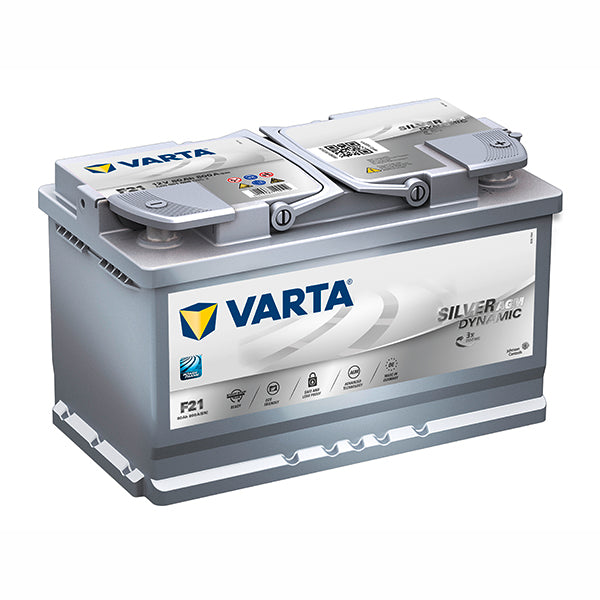 Varta Silver Dynamic F21 A6 AGM Car Battery - 12V 800CCA 80Ah