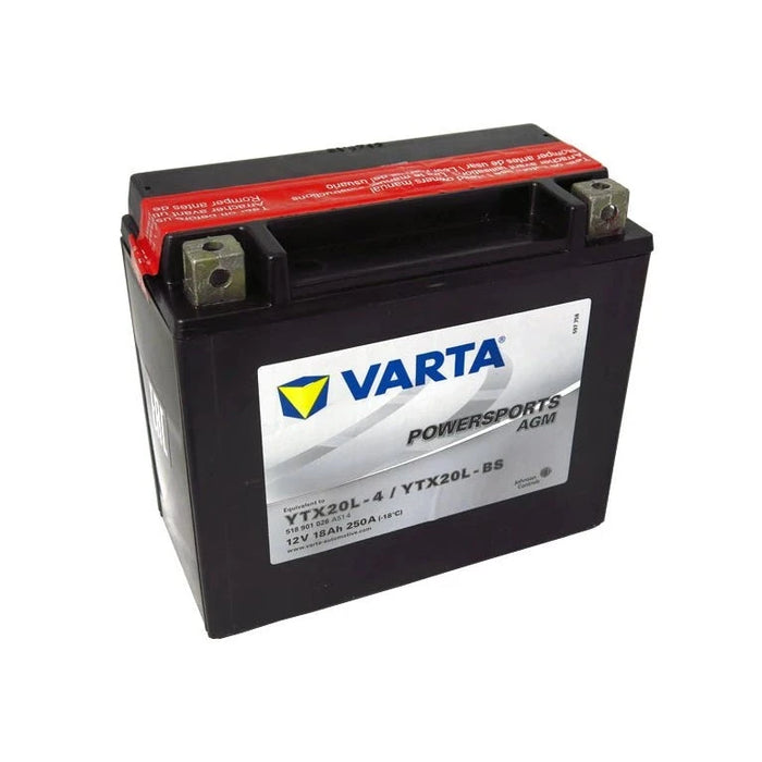 VARTA YTX20L-BS AGM Motorbike Battery - 12V 18Ah 250CCA - Superstart Batteries