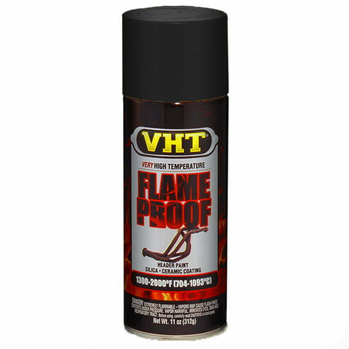 VHT Flameproof Paint Flat Black 325ml - SP102 - Superstart Batteries