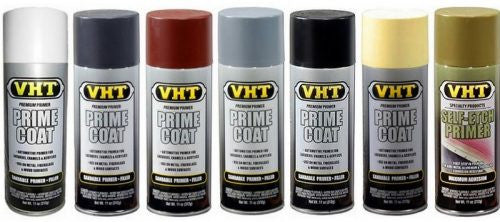 VHT Prime Coat ( All Colours ) SP301 White SP302 Dark Grey SP303 Red Oxide SP304 Light Grey SP305 Black SP306 Yellow Zinc Chromate SP307 Self Etch Primer (Green)