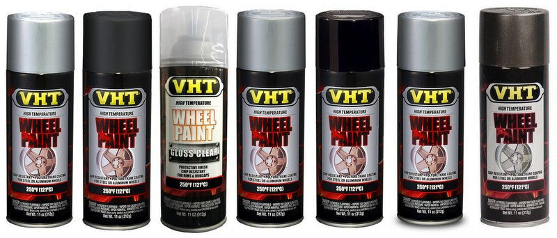 VHT Wheel Paint ( All Colours ) SP181 Aluminium SP184 Clear Coat SP186 Chevy Rally Silver