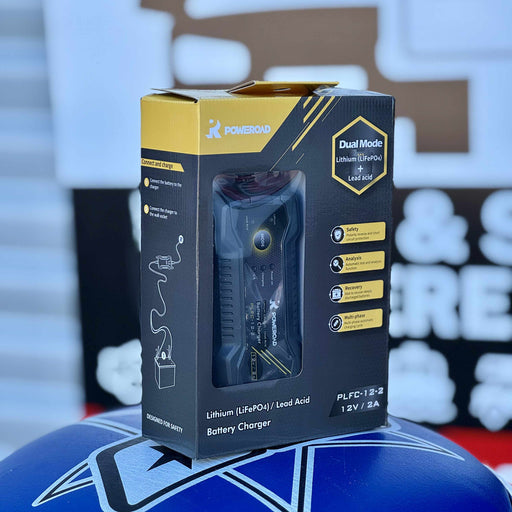 Poweroad Motorcycle AGM Lithium Battery Charger 12V 2A - CPLFC12-2 - Superstart Batteries