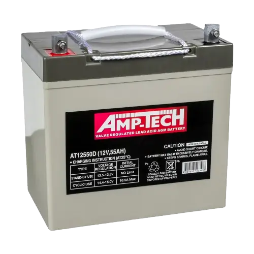 Ritar AMPTECH AT12550D 12V 55Ah AGM Deep Cycle Battery - Superstart Batteries