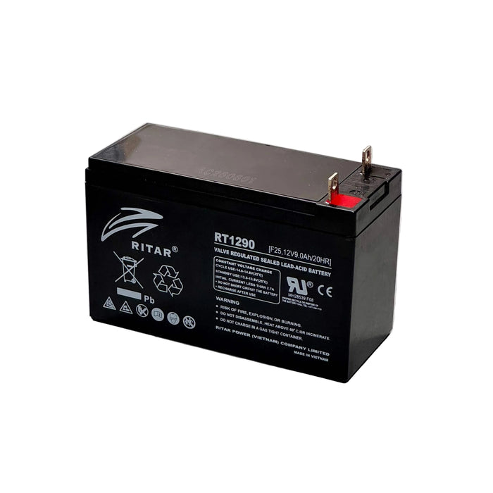RITAR RT1290F25 General-Purpose SLA Battery - 12V 9Ah