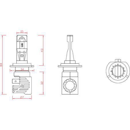 OEX H7 LED Globe (Off-Road Use) one pair - GLX08H7 - Superstart Batteries