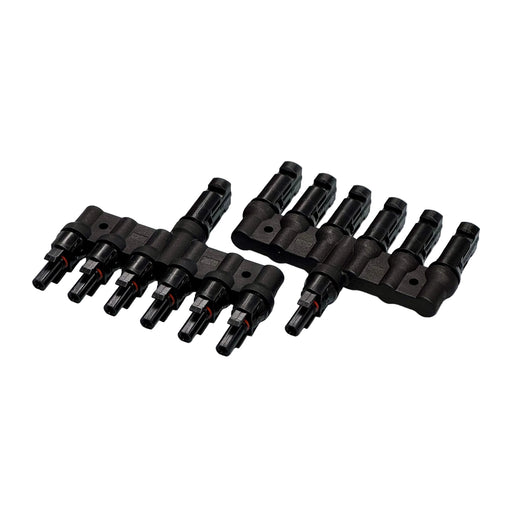 MC4 Solar Panel T-Branch 6 to 1 Connector 50A - Pair - Superstart Batteries